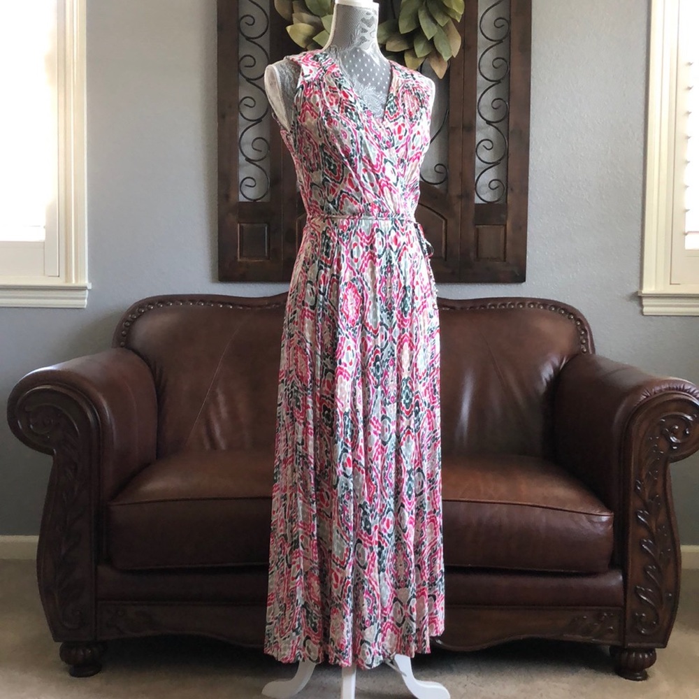 Calvin Klein patterned maxi dress